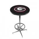 Georgia, University of  - Collegiate Pub Table w/ Foot Ring Base -  102