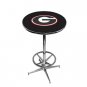 Georgia, University of  - Collegiate Pub Table w/ Foot Ring Base -  102