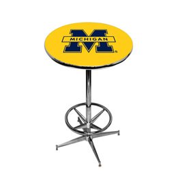 Collegiate Pub Table w/ Foot Ring Base - Michigan 102