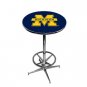 Collegiate Pub Table w/ Foot Ring Base - Michigan 121