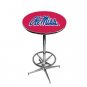 Mississippi, University of - Collegiate Pub Table w/ Foot Ring Base - 232