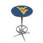 West Virginia - Collegiate Pub Table w/ Foot Ring Base - 221