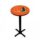 Miami - Collegiate Pedestal Pub Table -102