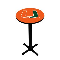 Miami - Collegiate Pedestal Pub Table -102