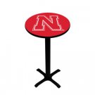 Nebraska - Collegiate Pedestal Pub Table