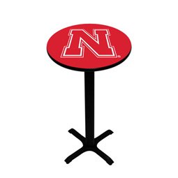 Nebraska - Collegiate Pedestal Pub Table