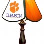 Clemson - Collegiate Licensed Stained Glass 8.5" Table Lamps