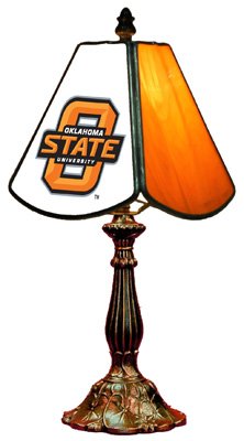 Oklahoma State - Collegiate Licensed Stained Glass 8.5" Table Lamps