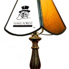 Collegiate Licensed Stained Glass 8.5" Table Lamps - Wake Forest