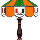 Miami - Collegiate Licensed Stained Glass 14 “ Table Lamps