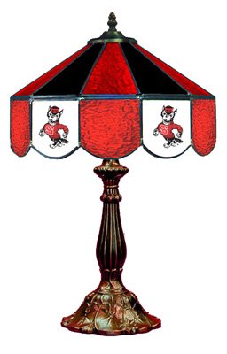 North  Carolina State - Collegiate Licensed Stained Glass 14 &acirc;�� Table Lamps
