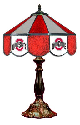 Ohio State 2 - Collegiate Licensed Stained Glass 14 &acirc;�� Table Lamps