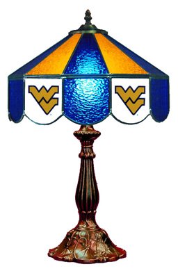 West Virginia - Collegiate Licensed Stained Glass 14 &acirc;�� Table Lamps
