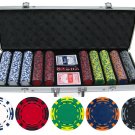 13.5g 500pc Z Striped Clay Poker Chip Set