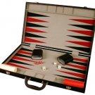 25"x21" Leatherette Backgammon Set