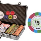 300 Tri-Color 10 gram Authentic Casino Poker Chip Set - No Metal Insert Clay