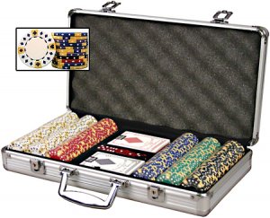 300 Tri-Color Diamond-Suited ABS Composite 11.5 gram chip set