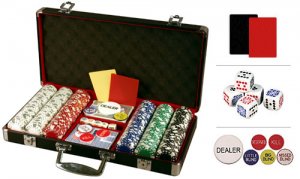 300 Diamond Suited ABS Composite 11.5 gram chip set in black aluminum case