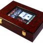 Diamond-Suited ABS Composite 11.5 gram chip set in customizable wooden picture frame case