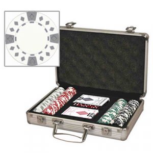Diamond Suited Poker Chip Set w/case