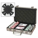 200 Card Suited Poker Chip Set with Aluminum Case