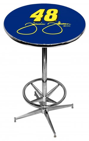 Jimmie Johnson. -  Licensed Pub Table with Foot Ring Base