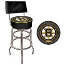 Bruins - NHL Padded Bar Stool with Back