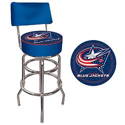 Blue Jackets - NHL Padded Bar Stool with Back