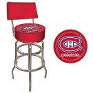 Canadians - NHL Padded Bar Stool with Back