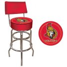 Senators - NHL Padded Bar Stool with Back