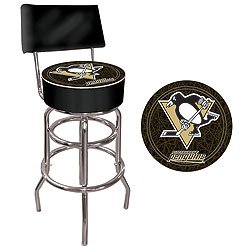 Penguins - NHL Padded Bar Stool with Back