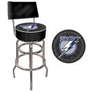 Lightning - NHL Padded Bar Stool with Back