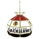 Black Hawks - NHL Stained Glass Tiffany Lamp - 16 inch diameter