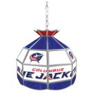 Blue Jackets - NHL Stained Glass Tiffany Lamp - 16 inch diameter