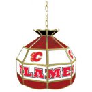 Flames - NHL Stained Glass Tiffany Lamp - 16 inch diameter