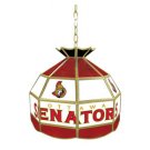 Senators - NHL Stained Glass Tiffany Lamp - 16 inch diameter