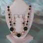 Crystal Necklace and earings