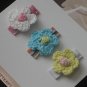 Boutique Crocheted Flower Snap Hair Clips - Buy 4 Items Get 1 FREE