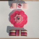 Modern Pink Cupcake Baby Snap Clips for Newborn/Infant/Toddlers - Buy 4 Items Get 1 FREE