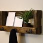 Rustic Entryway Organizer Keys Phone Mail Holder Coat Rack Entry Shelf