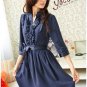 Korean Victorian Style Blue Dress
