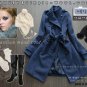 Korean Navy Strap Wool-Blend Trenchcoat