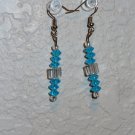 Earring - Blue/White/Silver