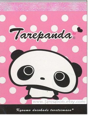 San-X Tarepanda 100 sheets Small Memo Pad White Polka Dot