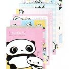 San X Tarepanda 100 sheets Memo Pad with Stickers - Yellow/Pink