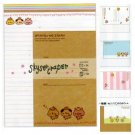 Kamio Three Little Animals Skysercraper Letter Set -50 sheets and 25 envelopes