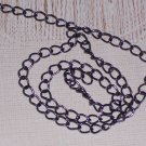 10 feet Brass Curb Chain Gunmetal Finish with Soldered links