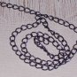 10 feet Brass Curb Chain Gunmetal Finish with Soldered links