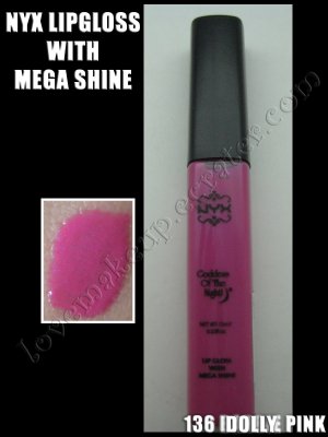 NYX Mega Shine Lip Gloss *136 DOLLY/BARBIE PINK*