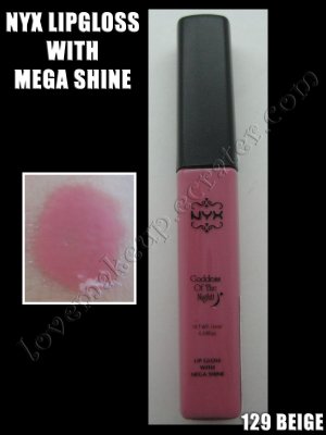 NYX Mega Shine Lip Gloss *129 BEIGE*